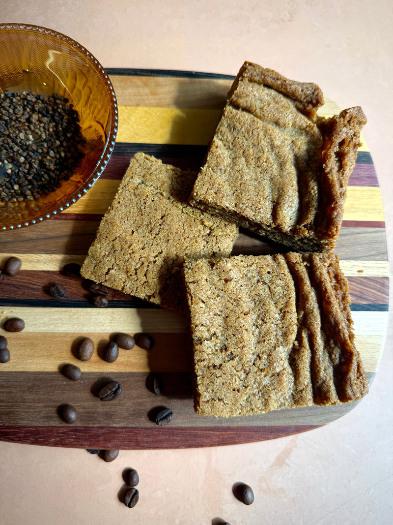 Espresso Cardamom Blondies